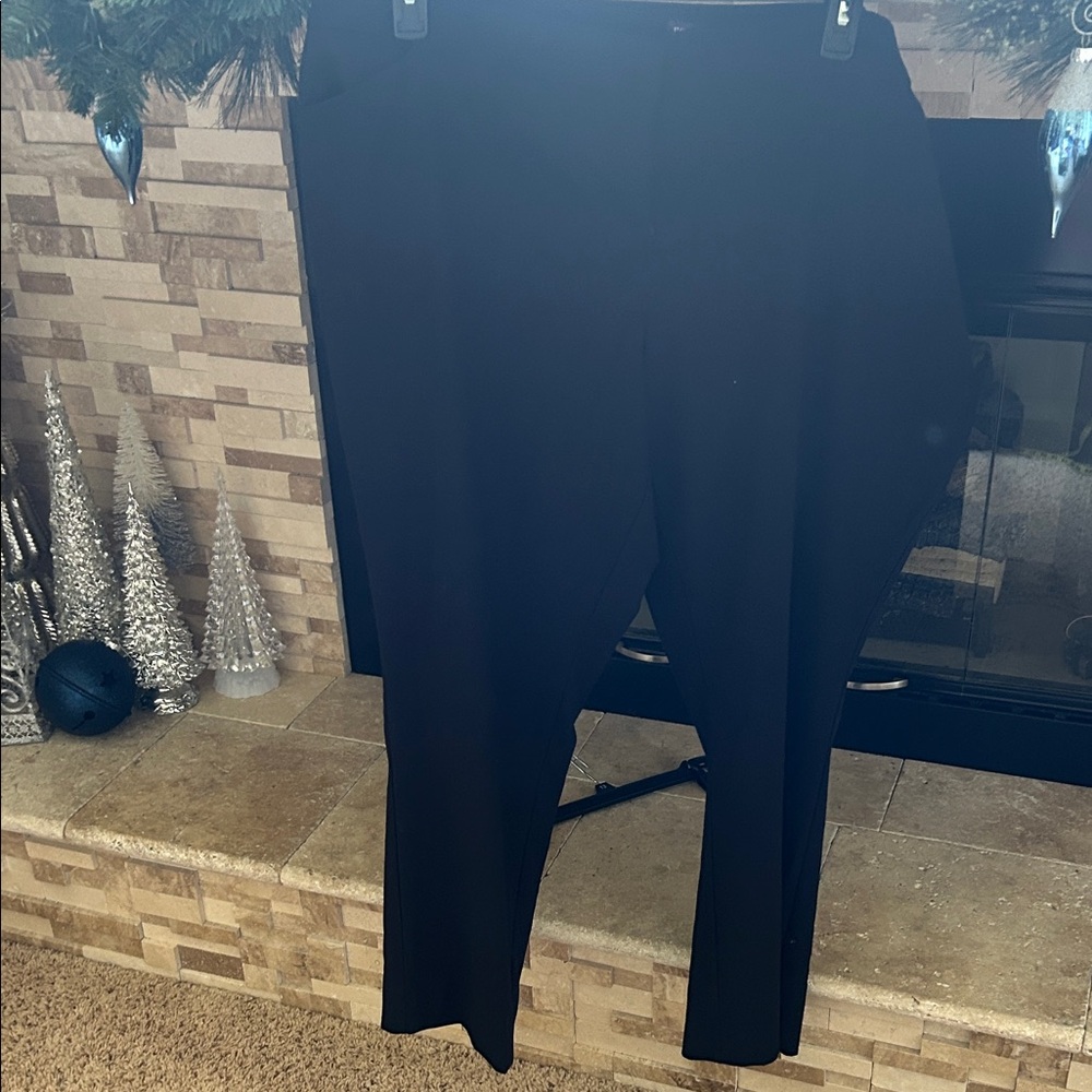 Roz & Ali Classic Black womens Dress Pants